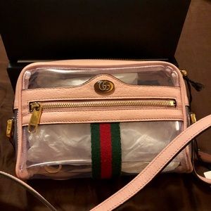 Clear PVC Gucci Mini Ophidia handbag
